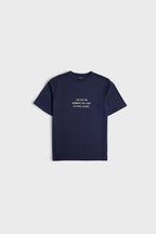 Navy Print T-Shirt