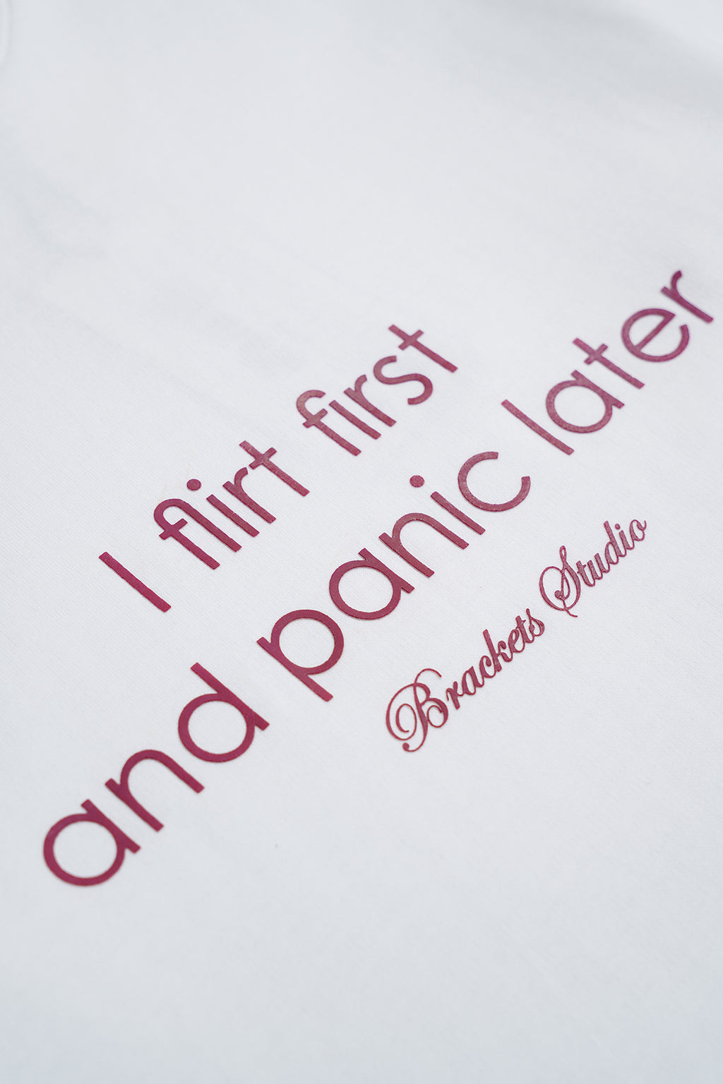 White Print T-Shirt