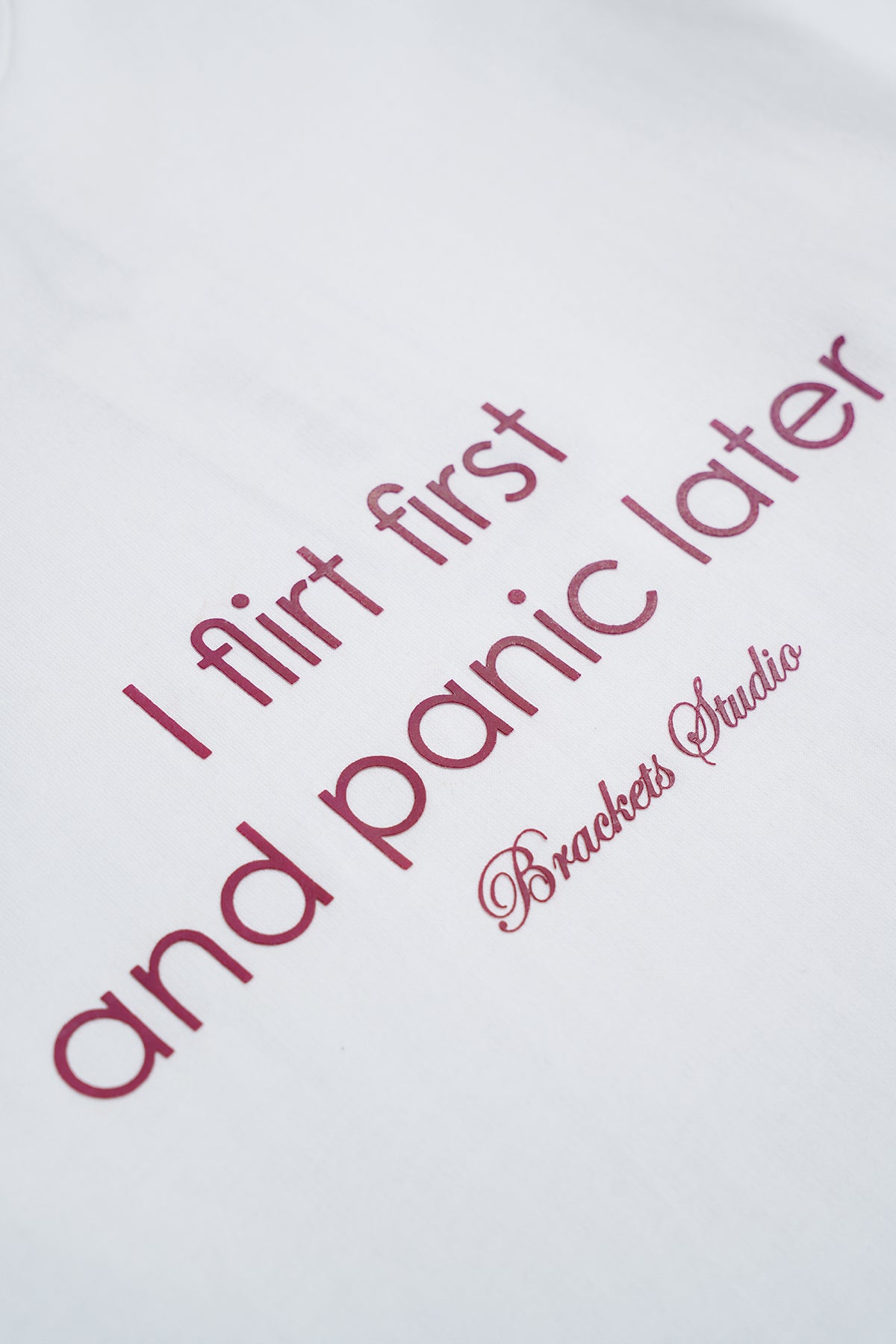White Print T-Shirt