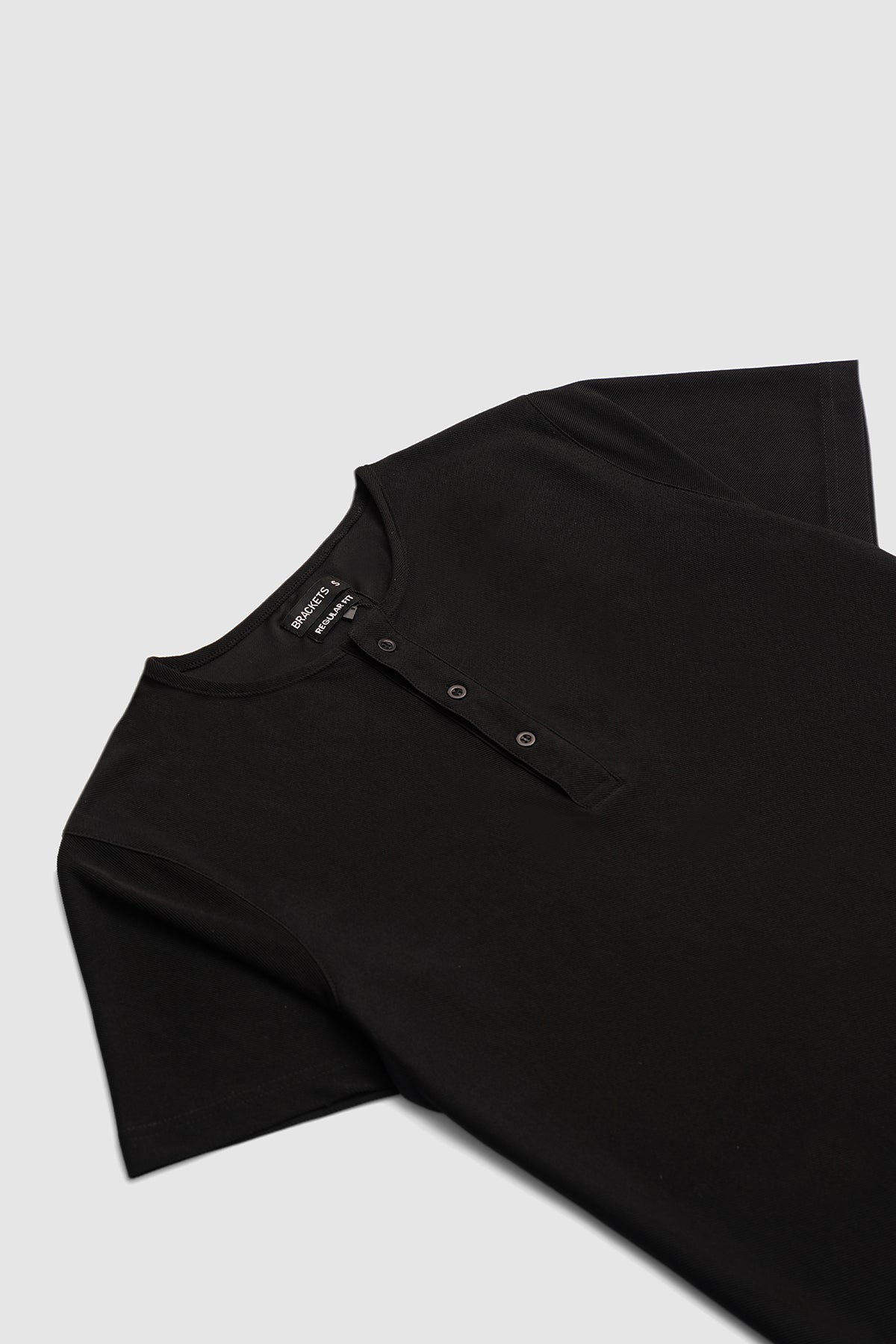 Black Henley T-Shirt