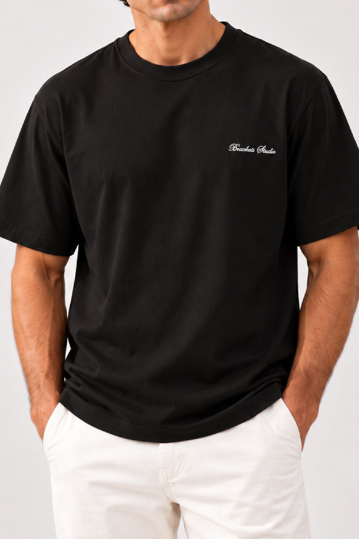 Black T-Shirt With Back Print