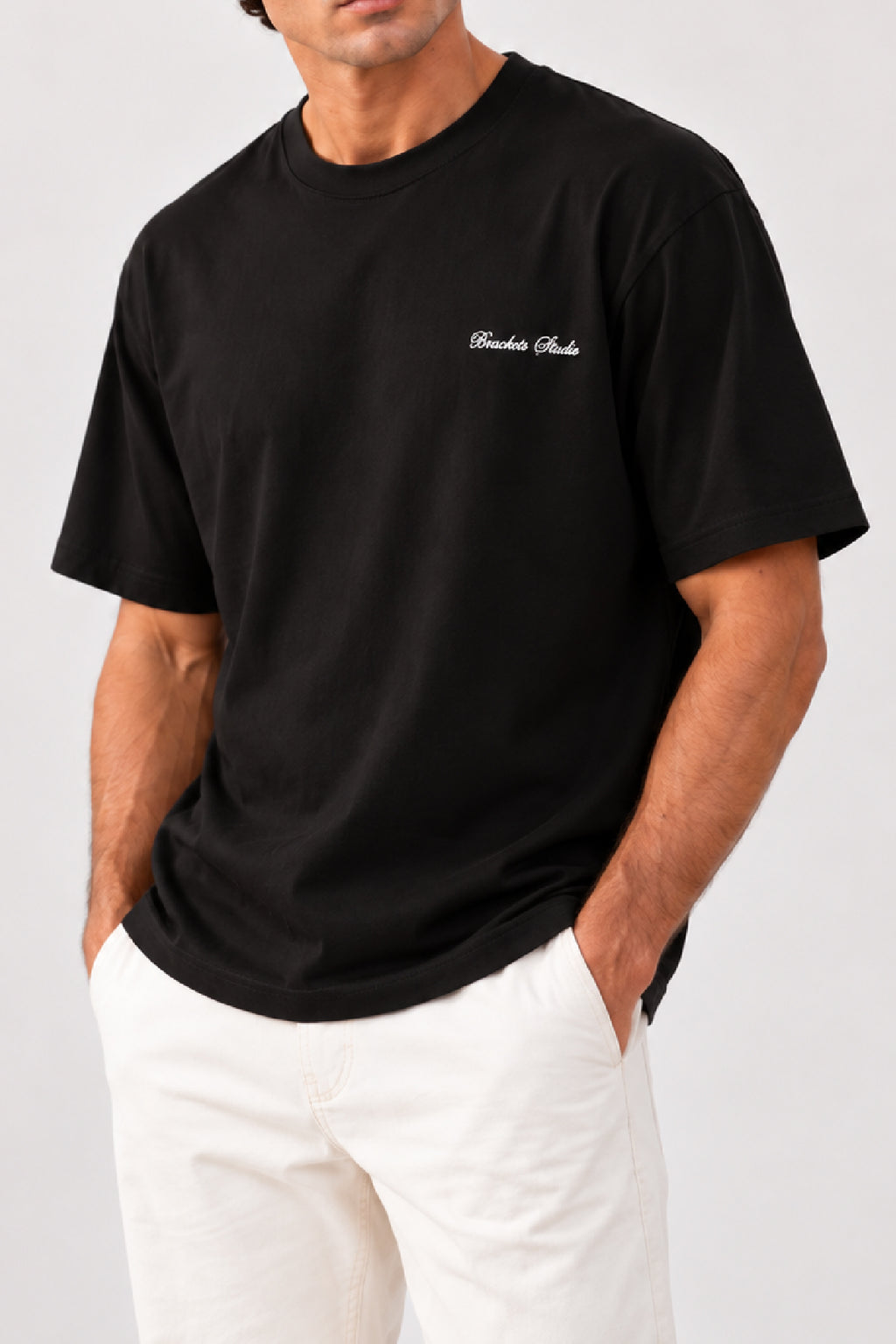Black T-Shirt With Back Print