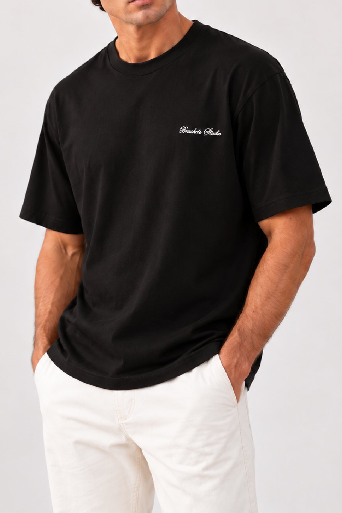 Black T-Shirt With Back Print