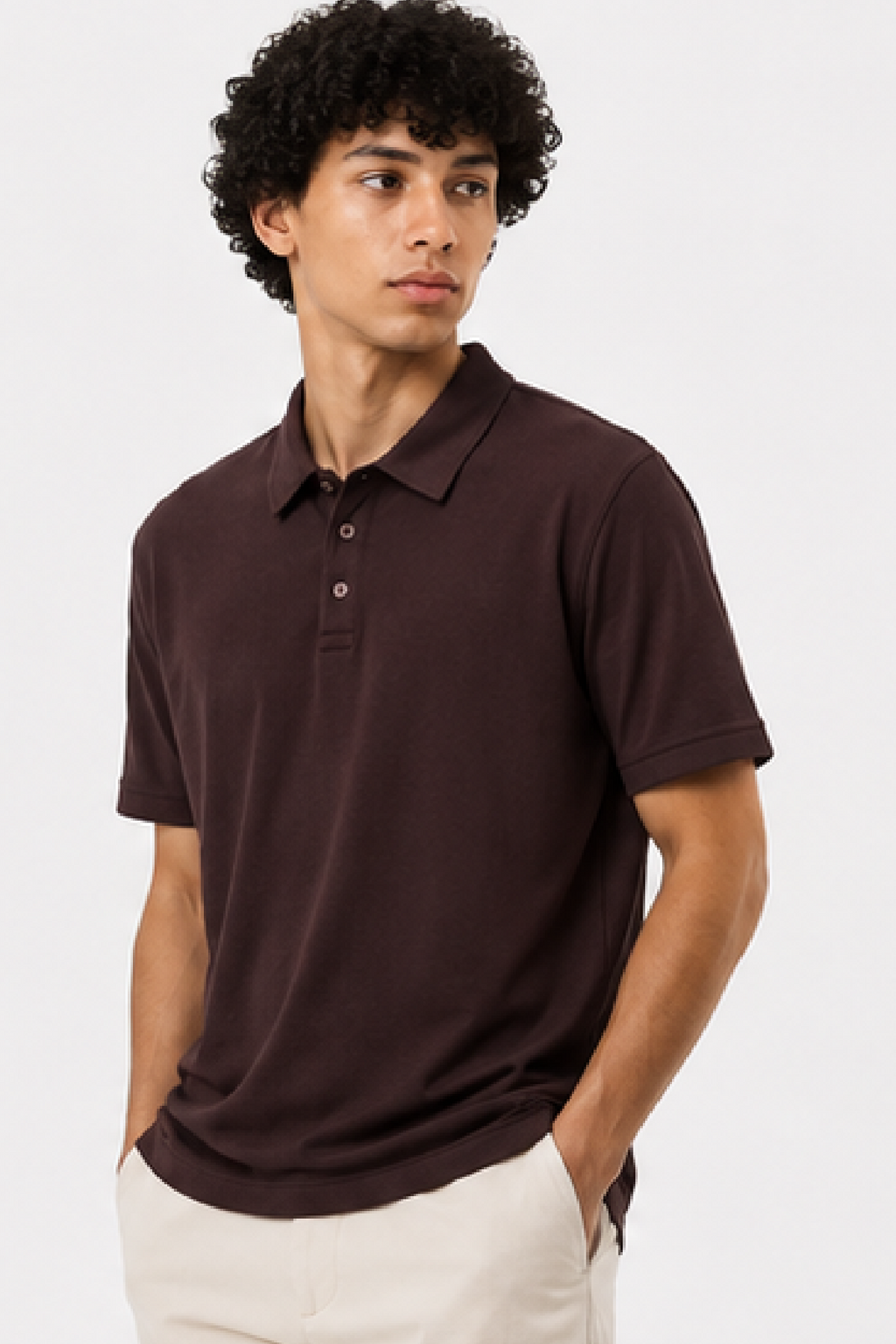 Brown Basic Polo