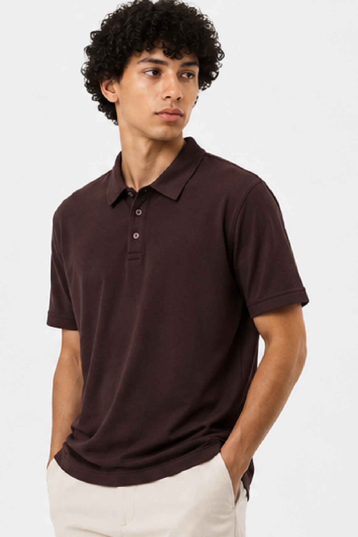 Brown Basic Polo