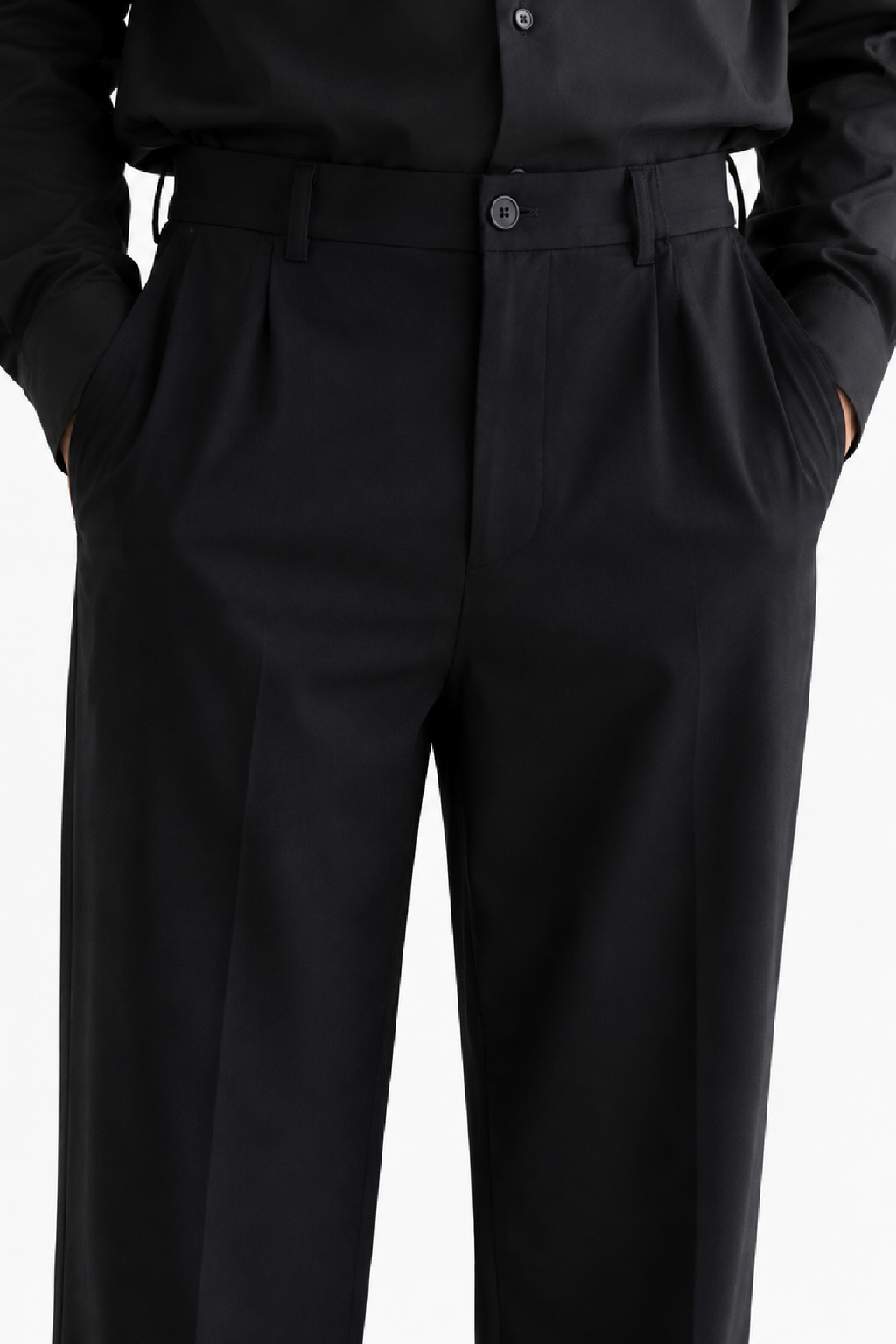 Black Cotton Pant