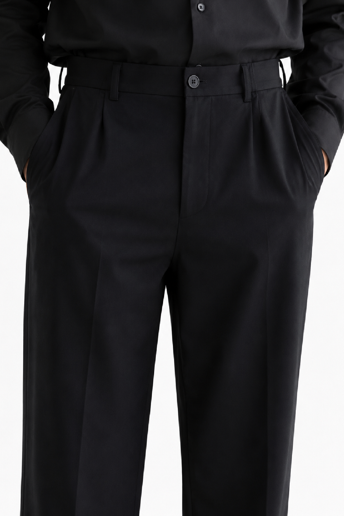 Black Cotton Pant