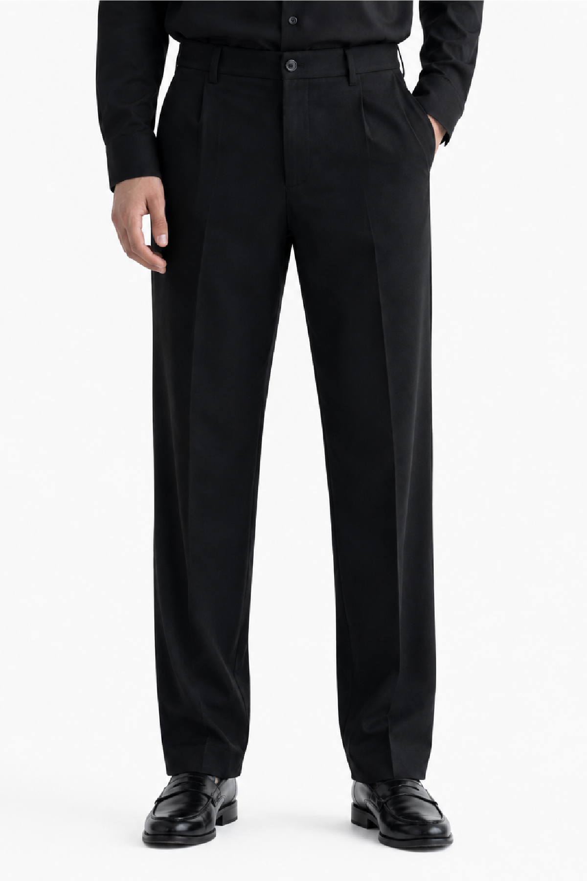 Black Cotton Pant Secondary image