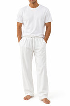 White Trouser Pleated