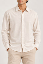 Full Sleeves Beige Shirt