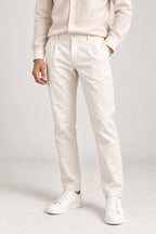 Beige Cotton Pant
