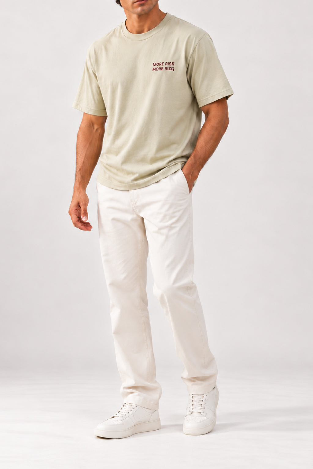 Light Green Printed T-Shirt