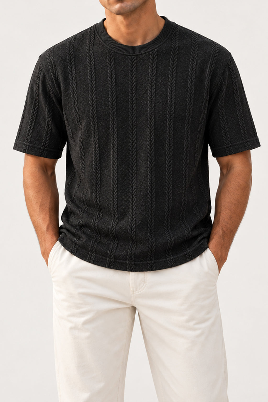 Black striped T-Shirt