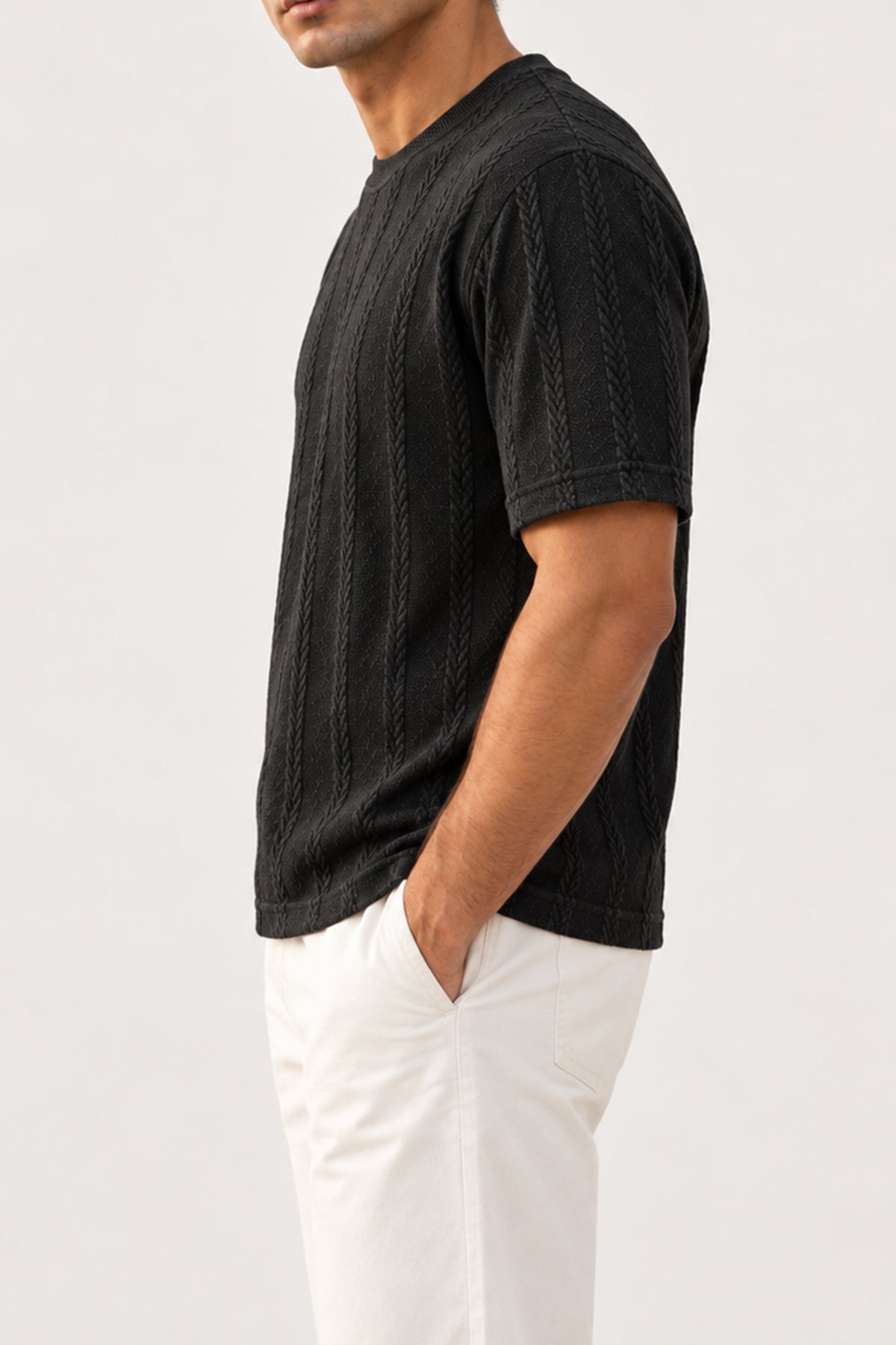 Black striped T-Shirt