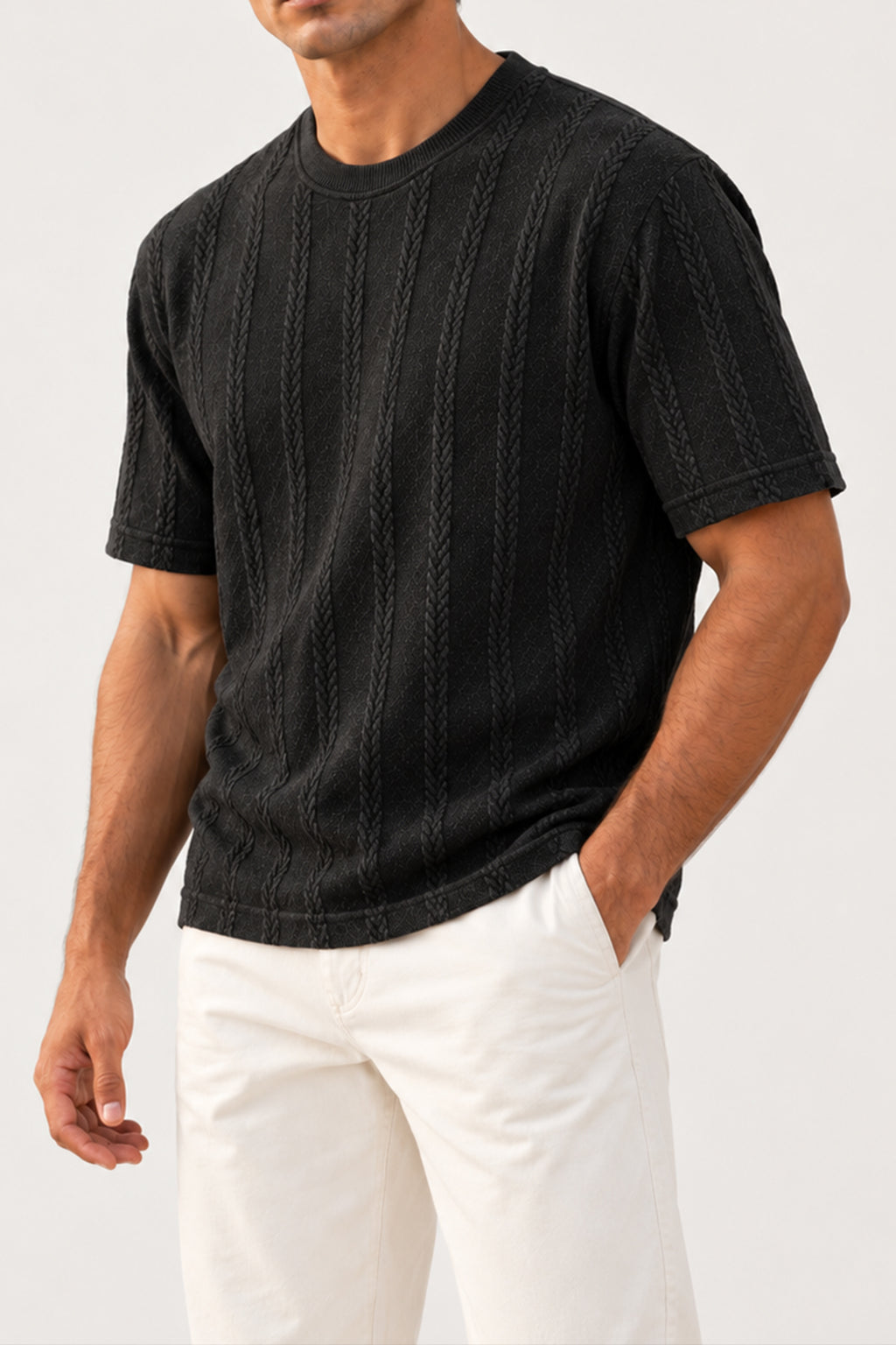 Black striped T-Shirt