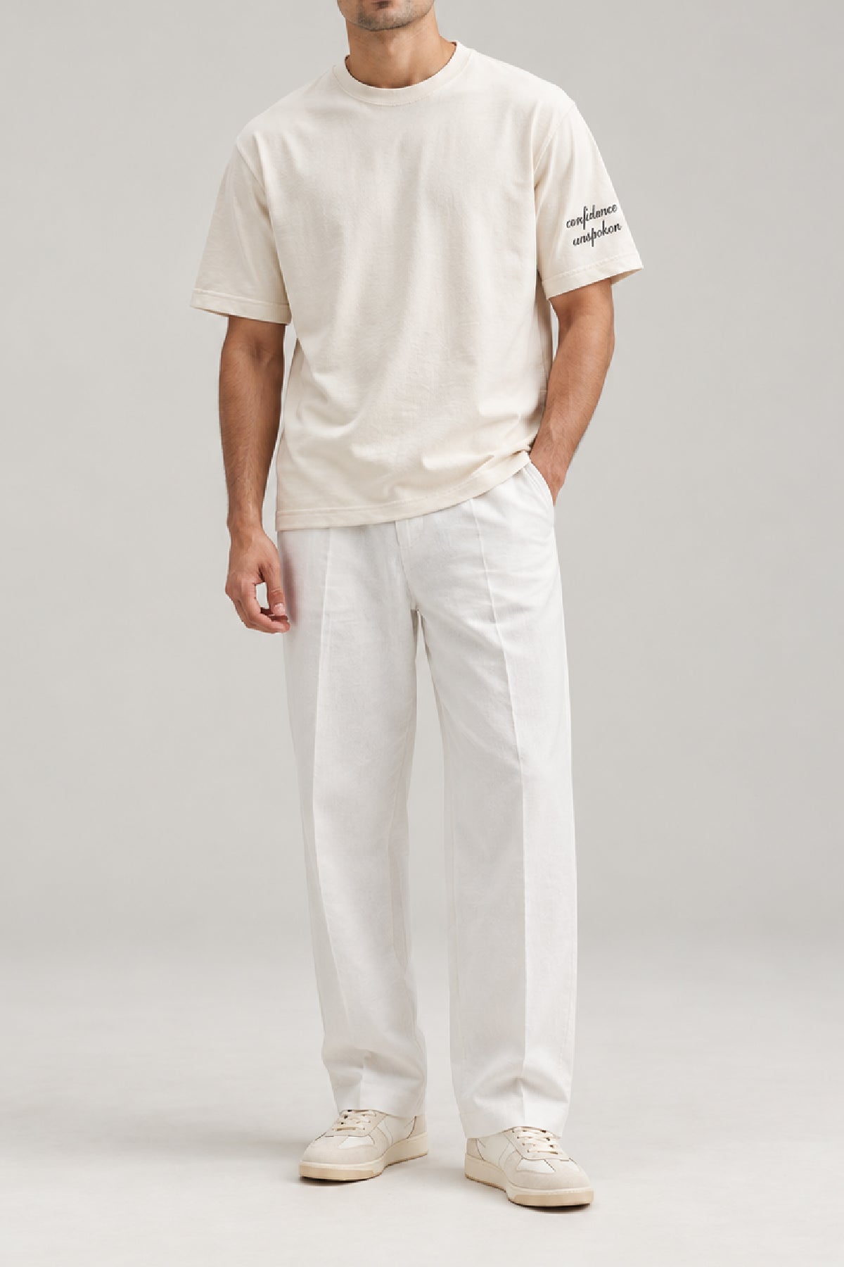 Beige Printed T-Shirt