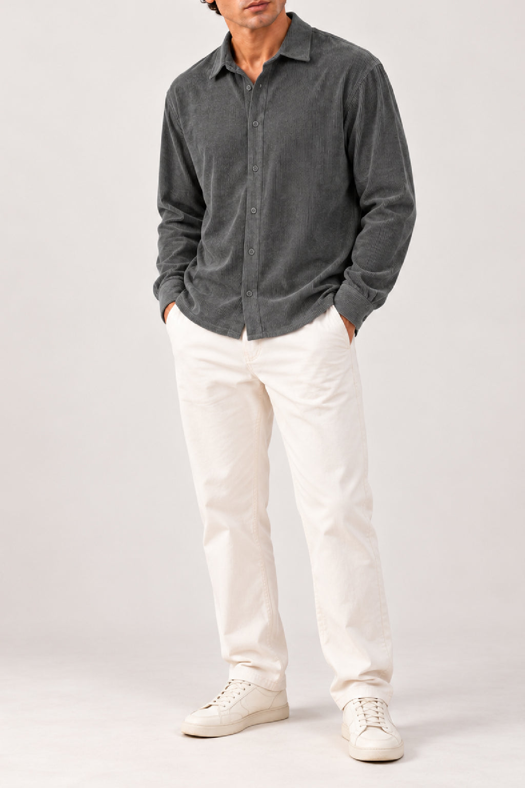 Grey Resort collar shirt
