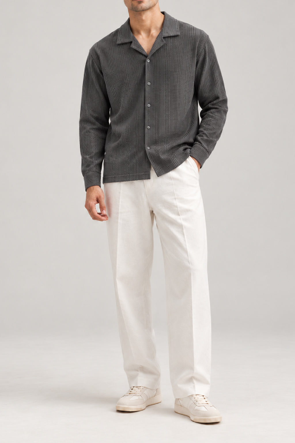 Grey Resort collar shirt