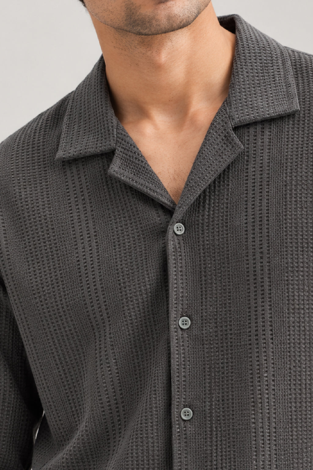 Grey Resort collar shirt