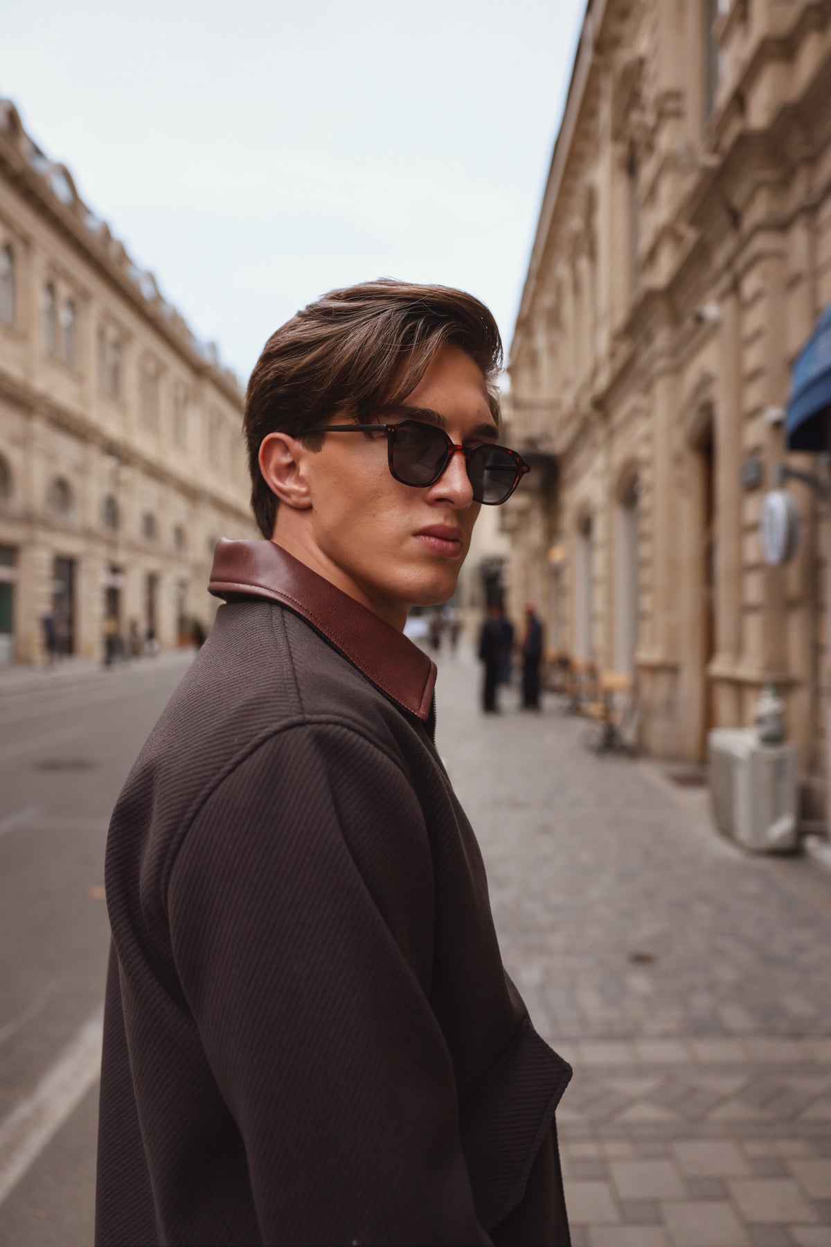 Grey Wool Twill Jacket