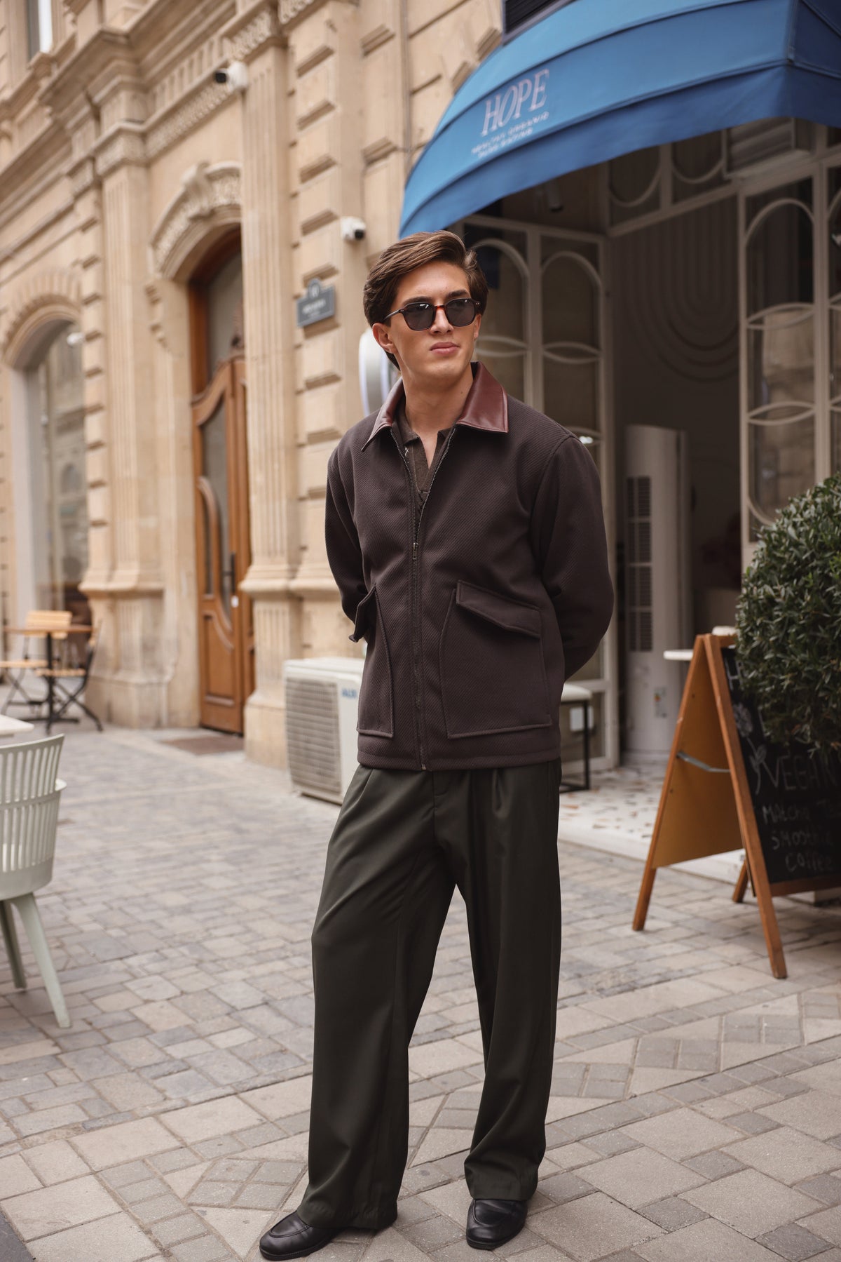 Grey Wool Twill Jacket