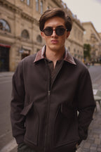 Grey Wool Twill Jacket