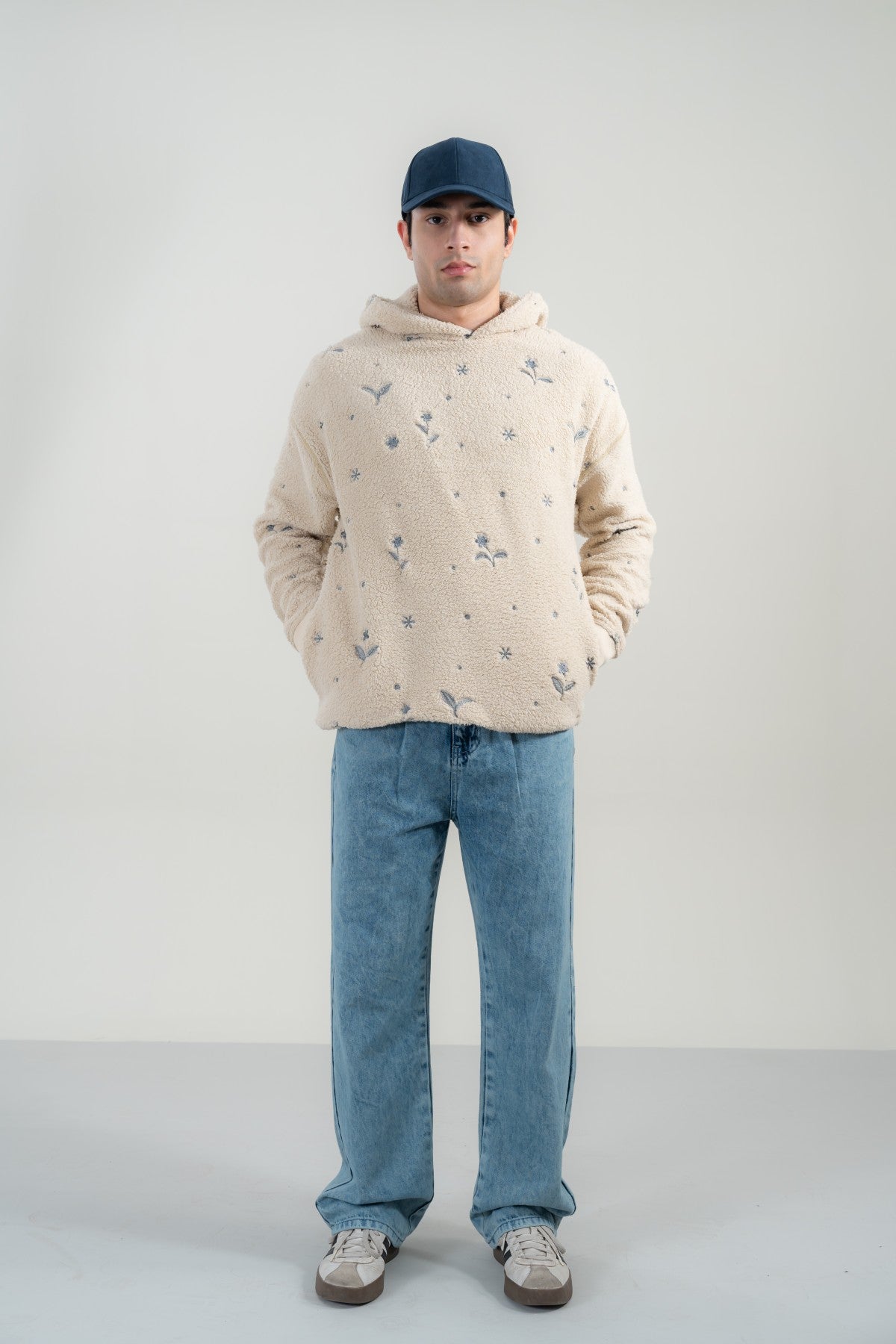 Sherpa Embroidered Hoodie