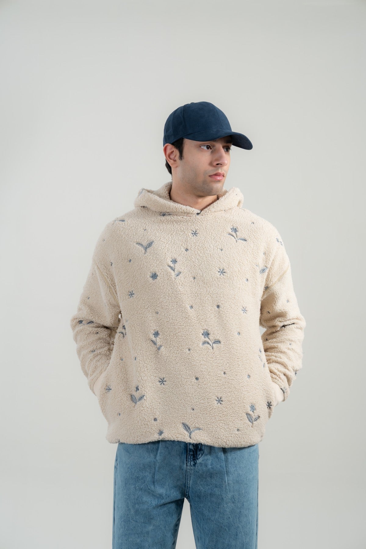 Sherpa Embroidered Hoodie