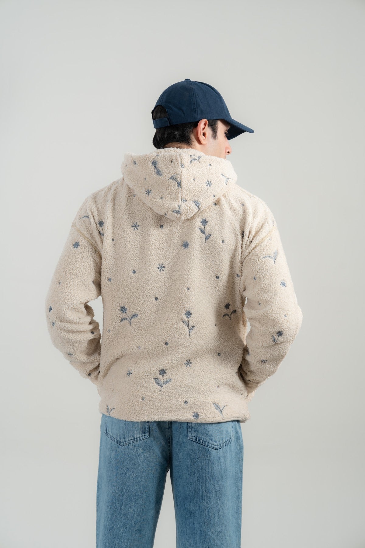 Sherpa Embroidered Hoodie