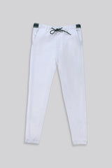 SLIM FIT TROUSERS WITH DRAWSTRINGS