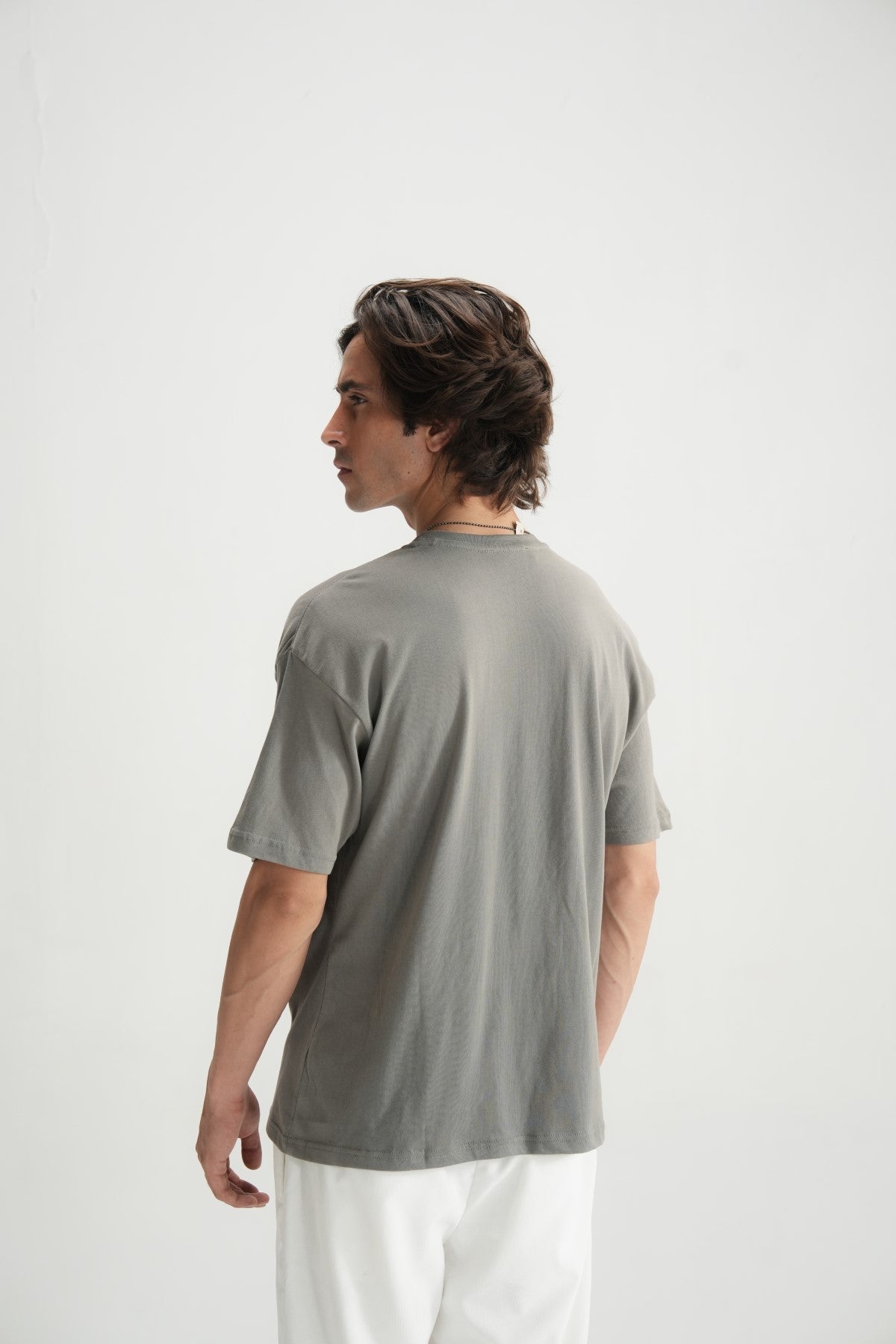 Flint Grey Basic Tee - Brackets