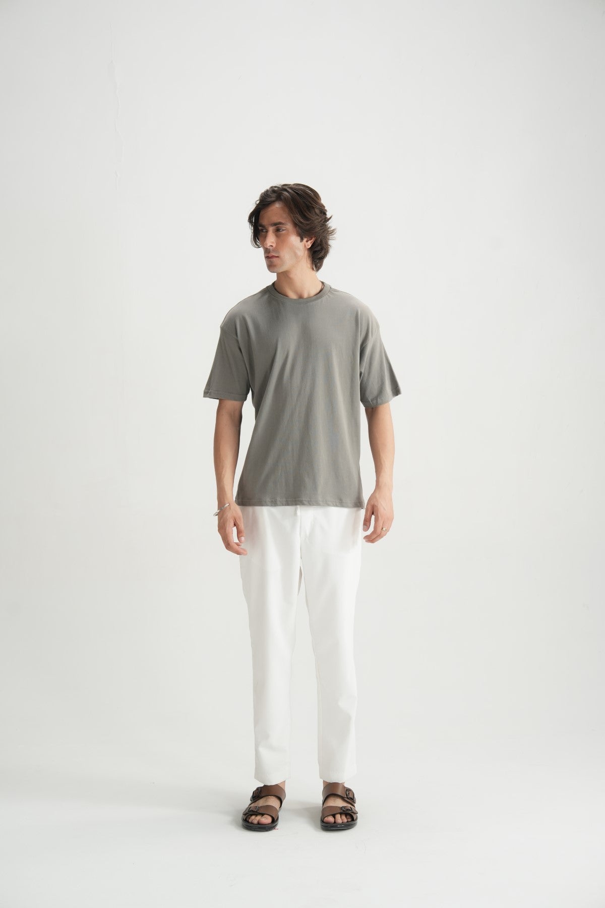 Flint Grey Basic Tee - Brackets