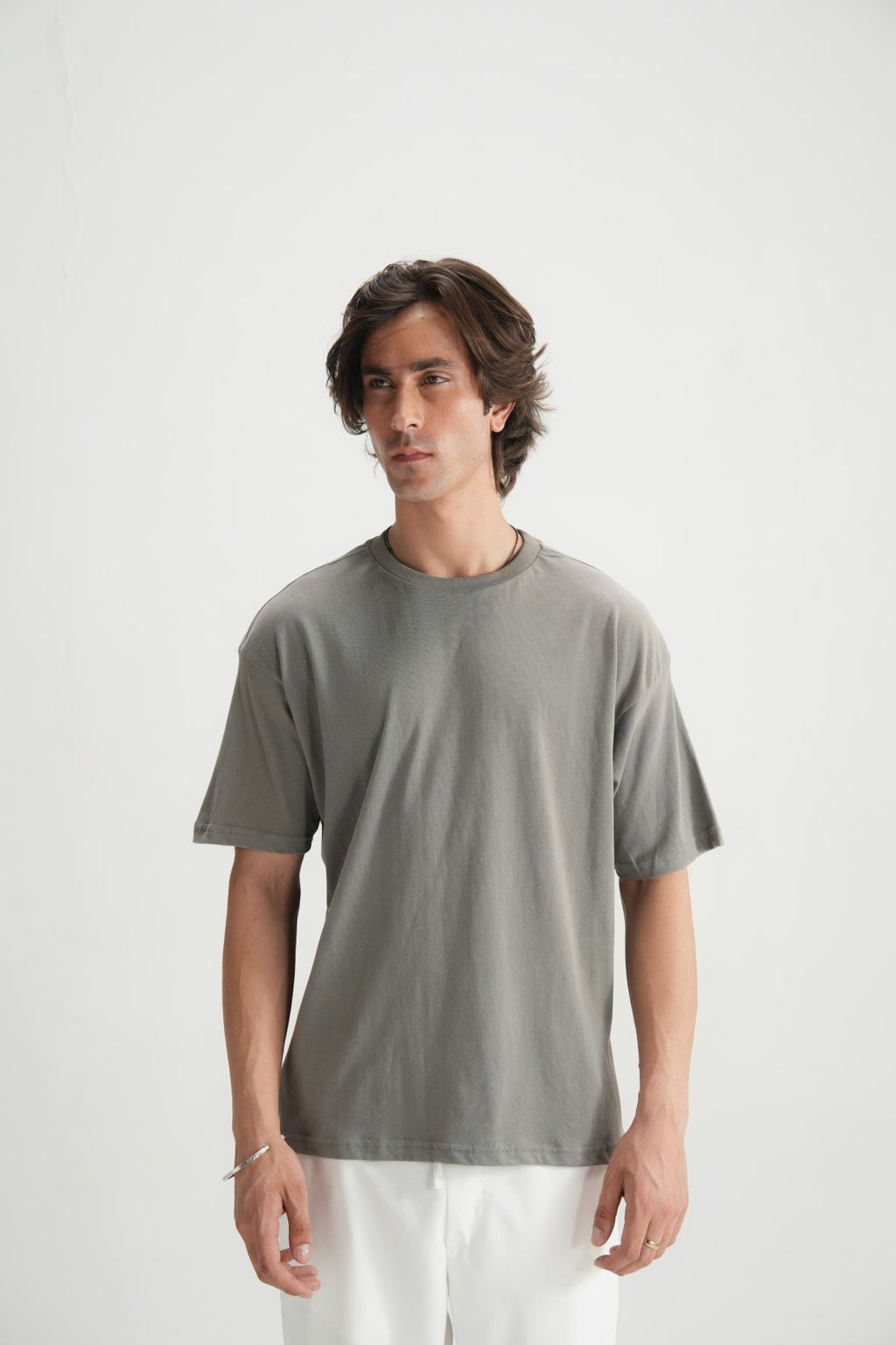 Flint Grey Basic Tee - Brackets