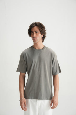 Flint Grey Basic Tee - Brackets