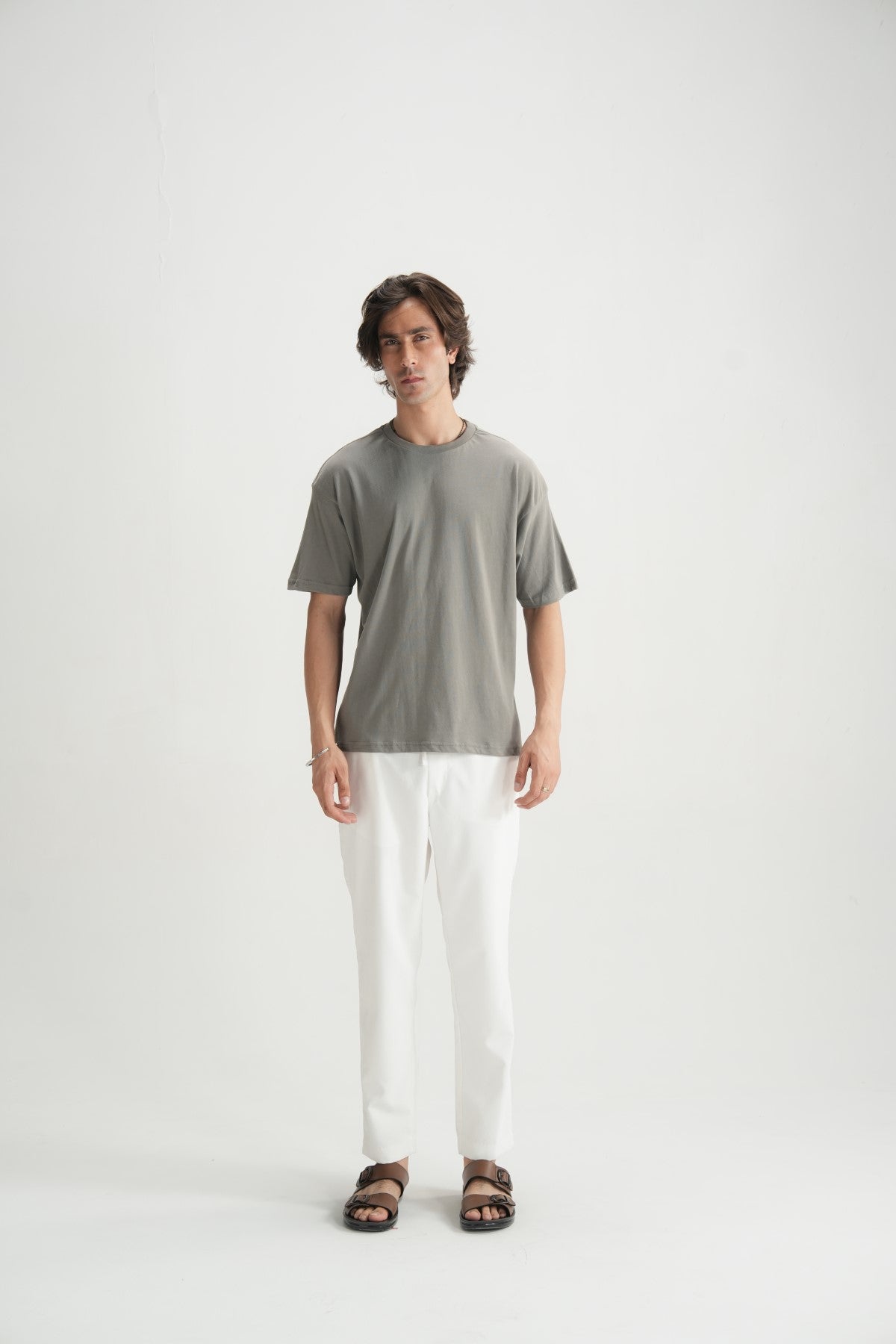 Flint Grey Basic Tees - Brackets