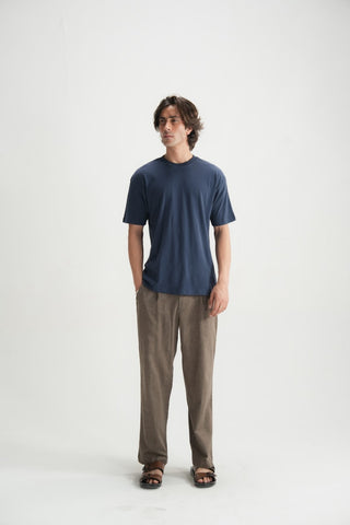 Brown Self-Pattern Trouser