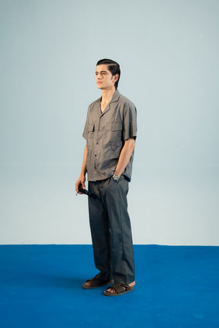 Front Pockets Resort Shirt - Grey