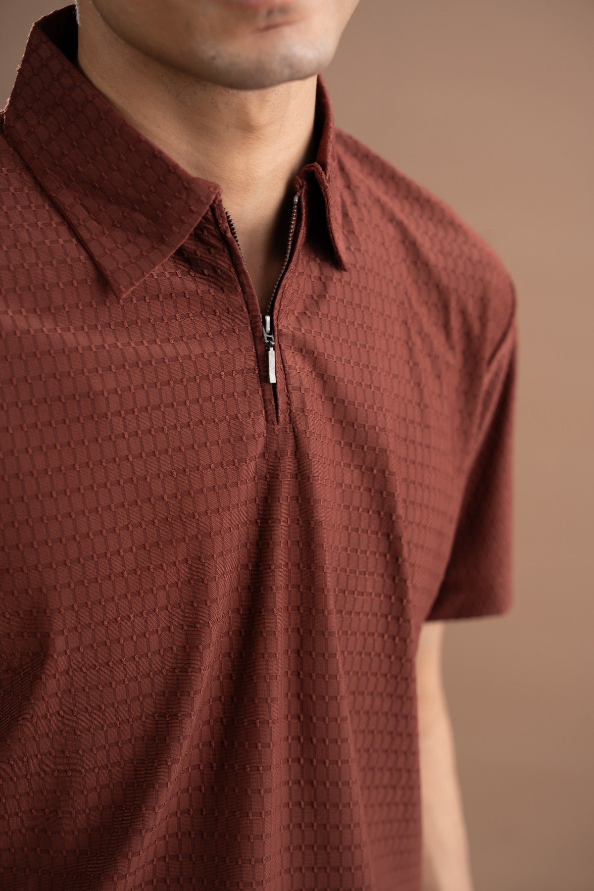 Half Zip Polo Shirt