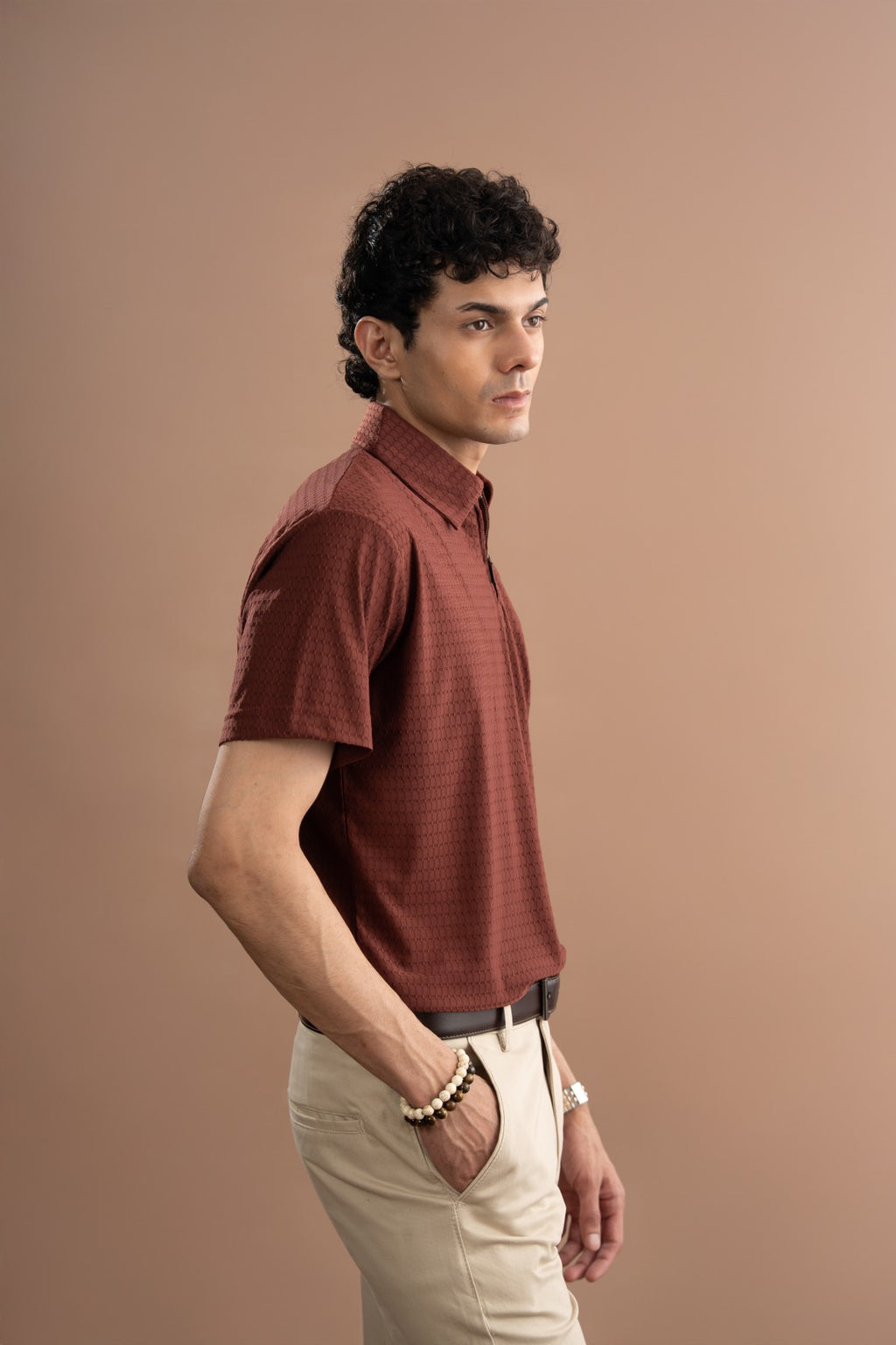 Half Zip Polo Shirt