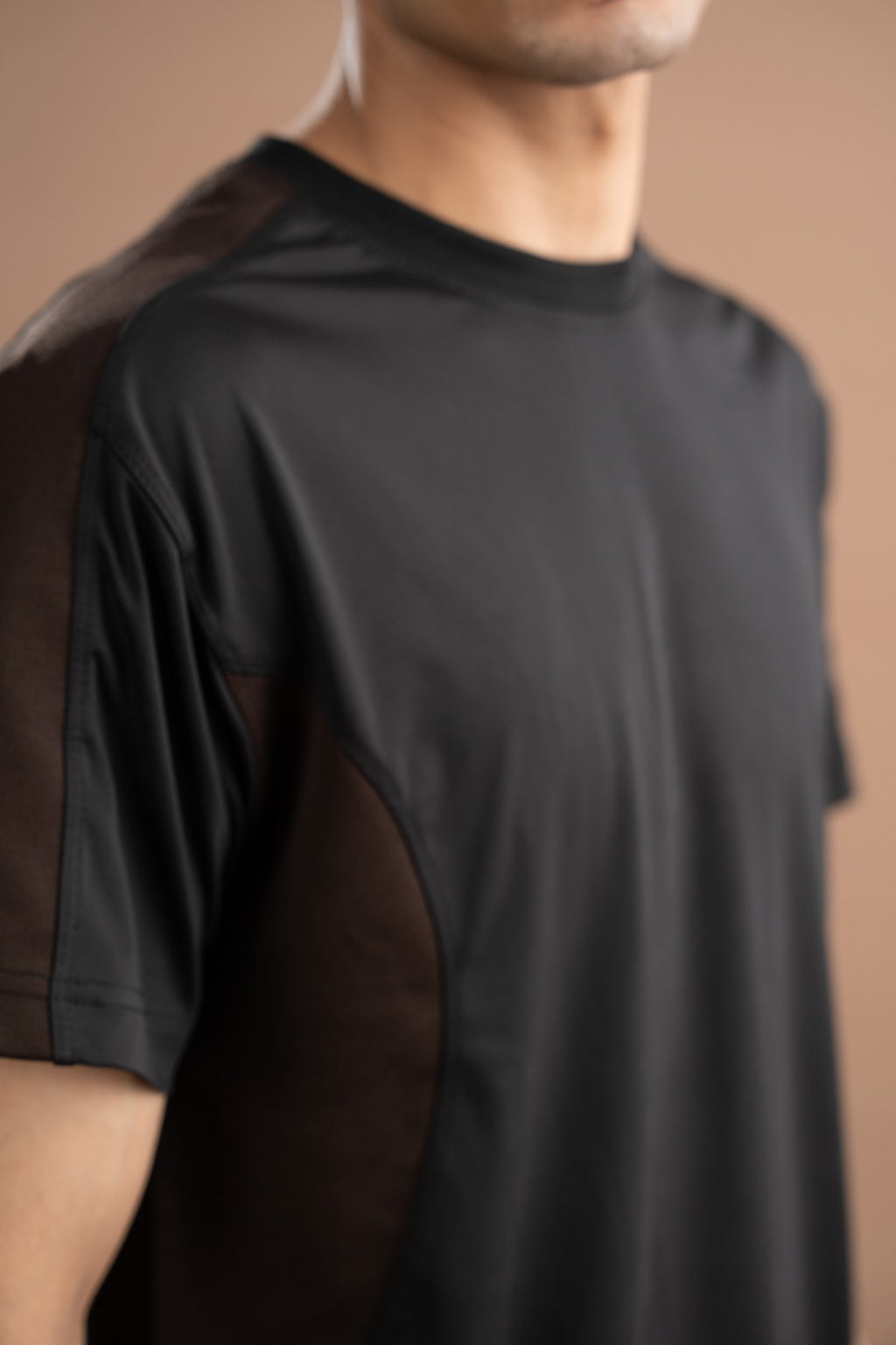 Scuba T-Shirt With Mesh Panels