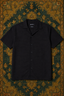 Half sleeve Black Linen shirt