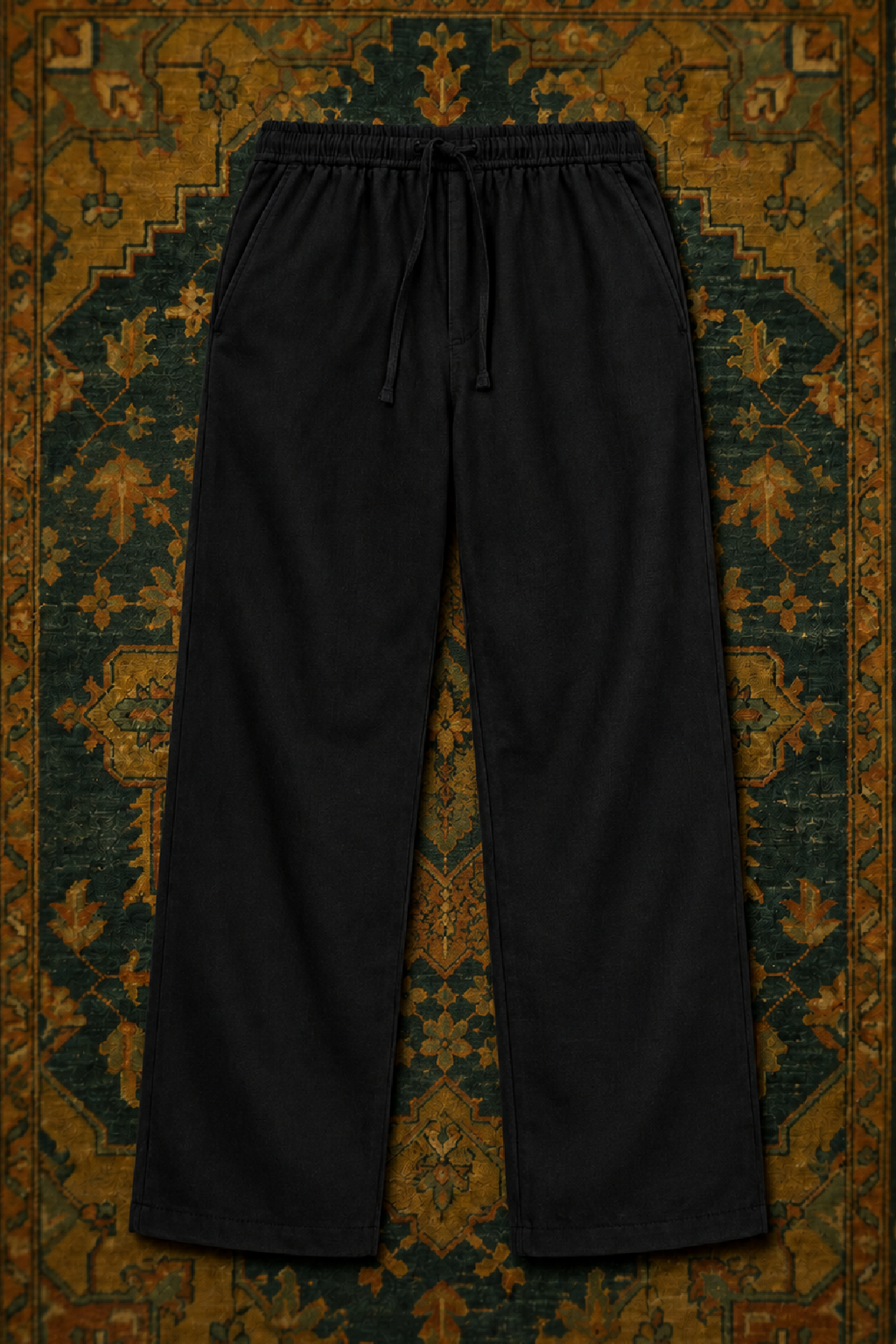 Black Linen Trouser