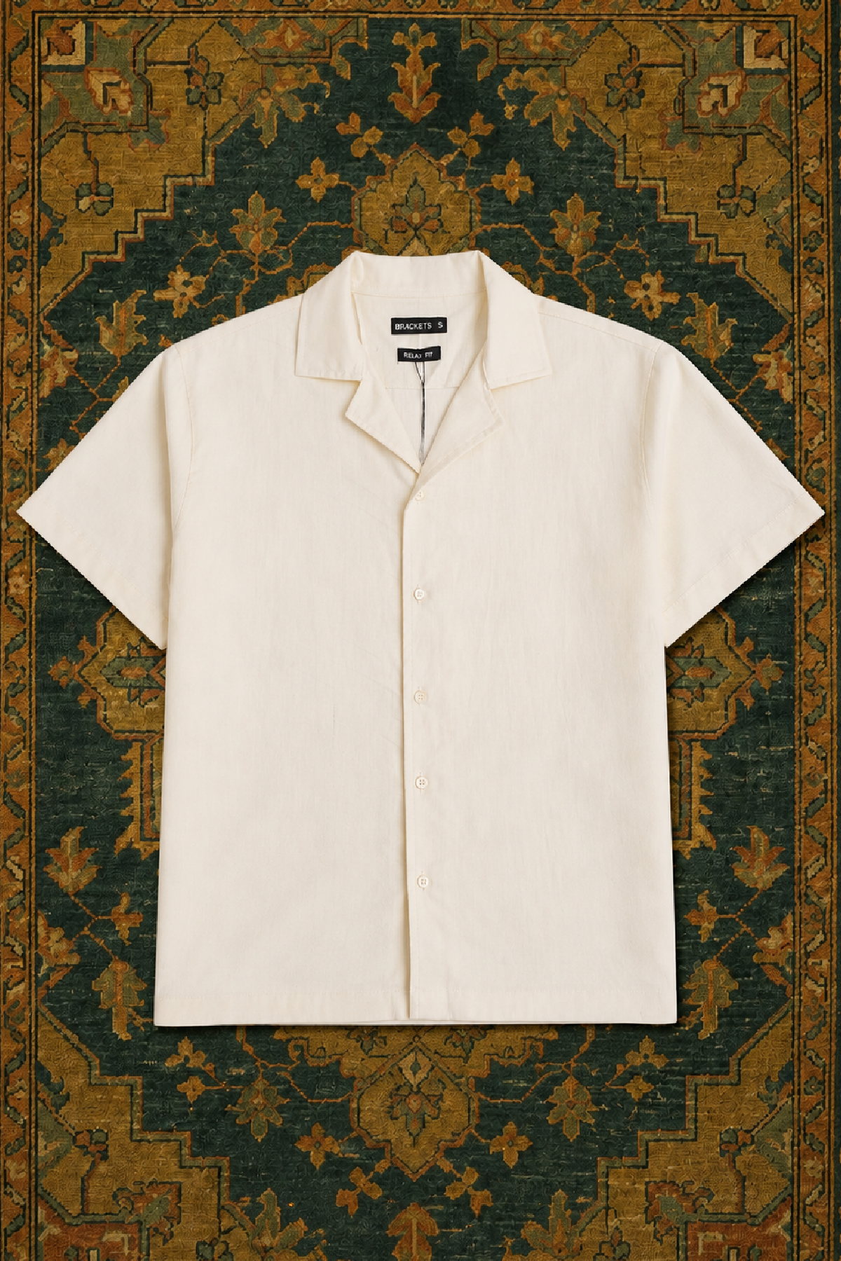 Half sleeve White Linen shirt Main image