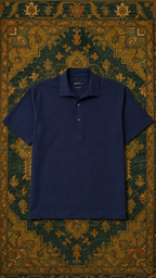 Half Sleeves Navy Linen shirt