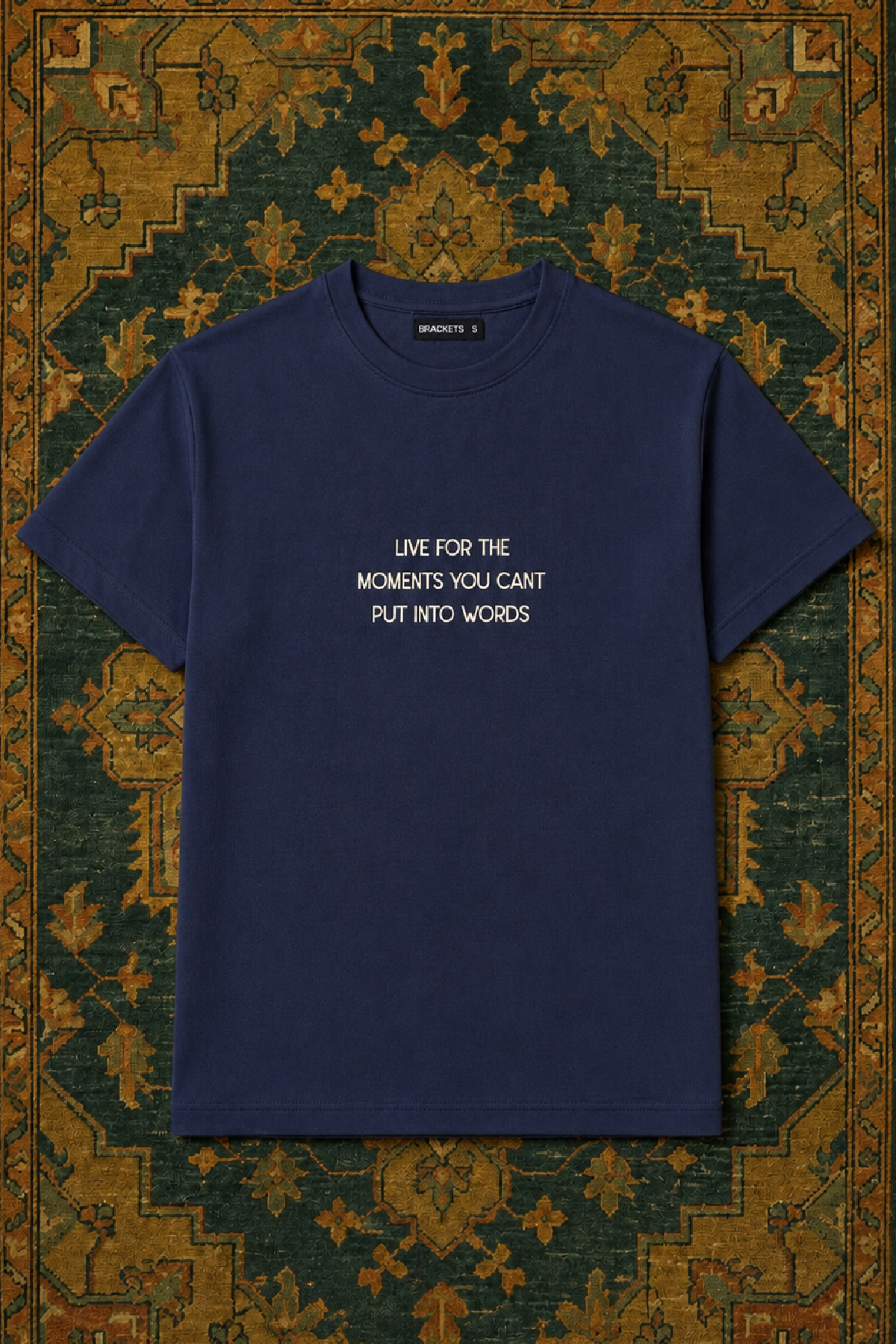 Navy Print T-Shirt Main image