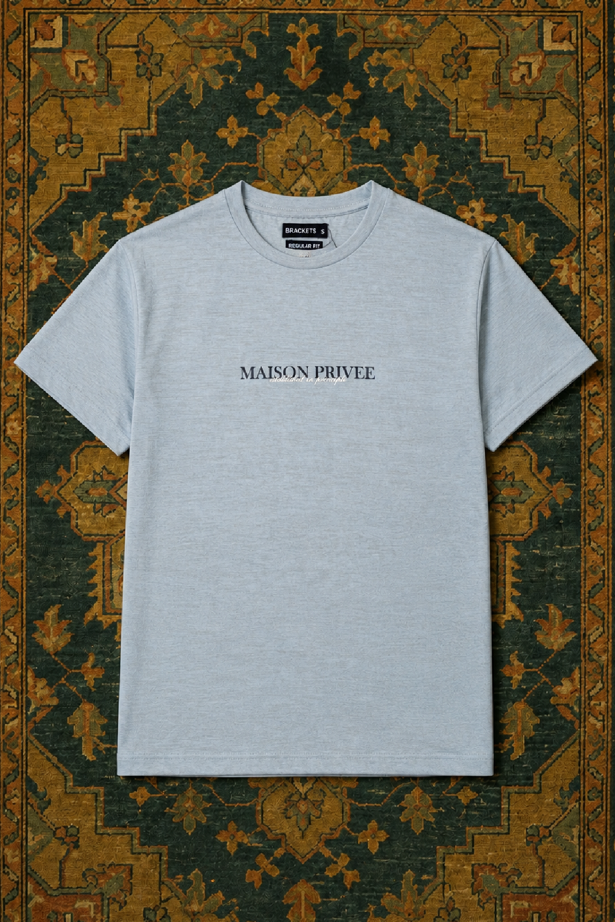 Grey Print T-Shirt Main image