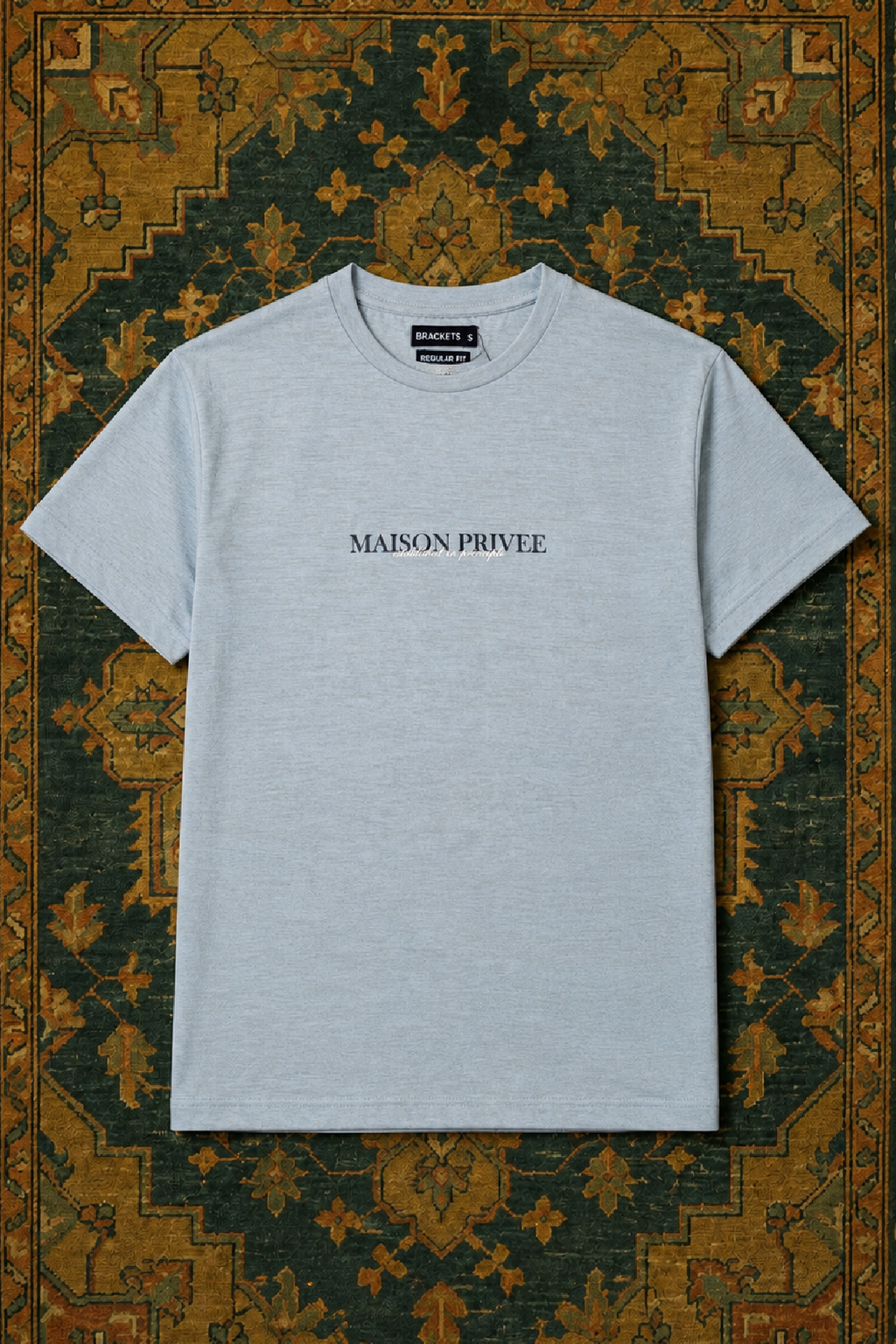 Grey Print T-Shirt