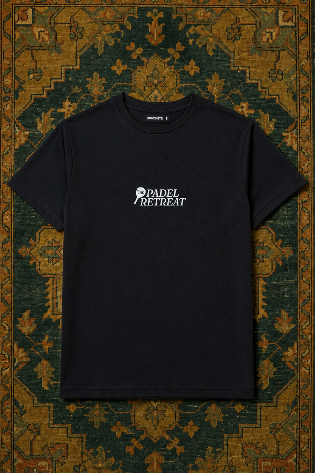 Black Padel Printed T-Shirt