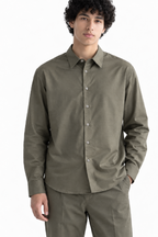 Full Sleeves Green Shirt