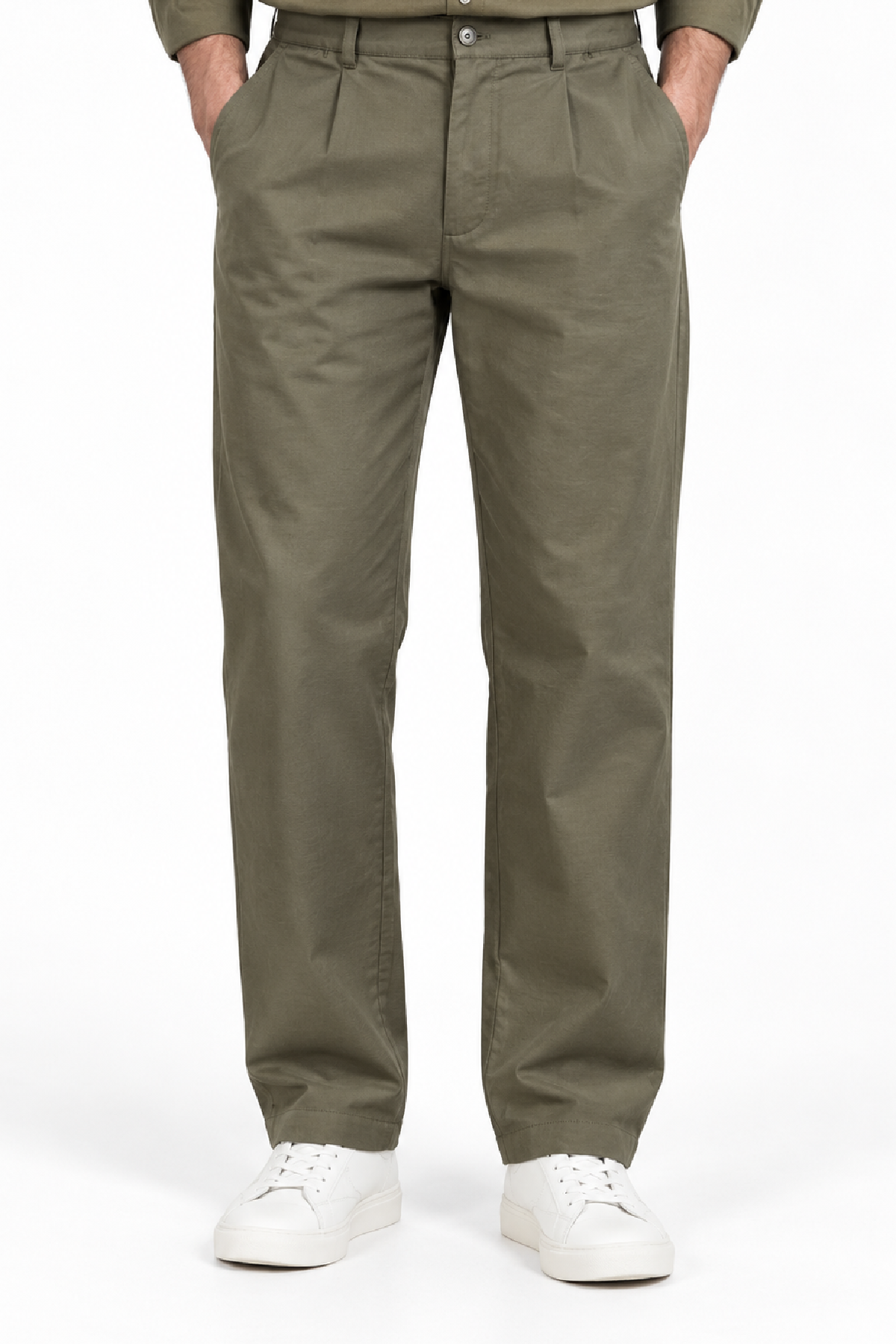 Green Cotton Pant Main image